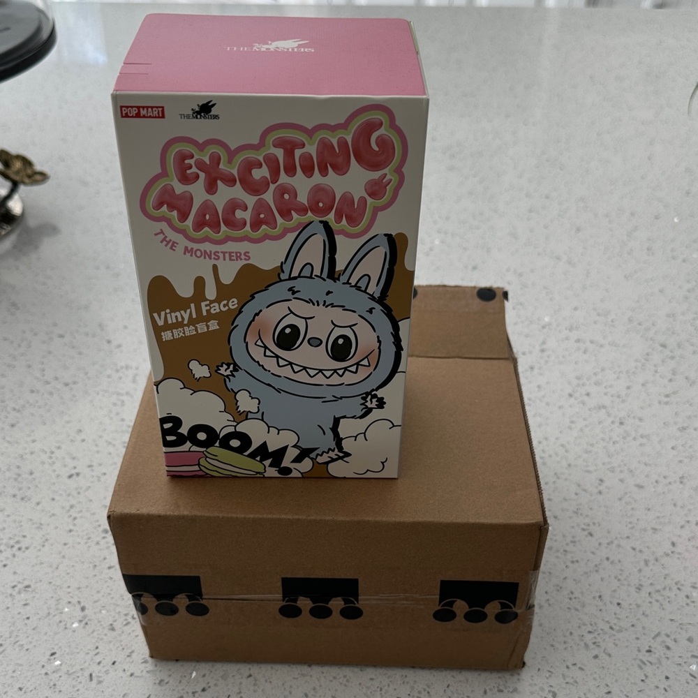 Pop Mart Exciting Macarons Vinyl Figure Sesame Bean